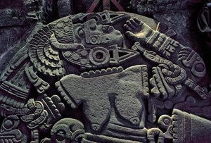 Amériques; archéologie; Mexique; Templo Mayor; Grand Temple des Aztèques; Coyolxauqui, 2010 (photo) - Kenneth Garrett