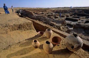Ancien établissement, Mission française, Ancien Empire égyptien; Oasis de Dakhla; Balat; Égypte