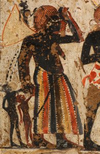 Détail de femmes nubiennes reçues par Huy et son frère Amenhotep, femmes avec c..., 2007