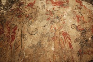 Maya; Murales Maya; San Bartolo; Guatemala; Dr. Bill Saturno, 2002 - Kenneth Garrett