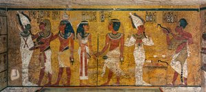 Peinture murale dans la tombe du roi Toutankhamon, Égypte, Nouvel Empire, Toutankhamon, Vallée des Rois - Kenneth Garrett