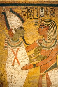 Peinture murale dans la tombe du roi Toutânkhamon; Égypte; Nouvel Empire; Toutânkhamon; Vallée des Rois - Kenneth Garrett