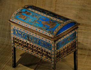 Coffre en bois; tombe de Yuya; Thuya; KV 46