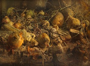 Nature morte avec des oignons - Kenneth Newton