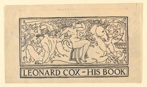 Ex-libris pour Leonard Cox - Kenyon Cox