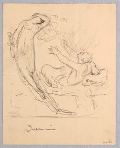 Insomnie, étude pour une affiche pour le composé de céleri de Paine - Kenyon Cox