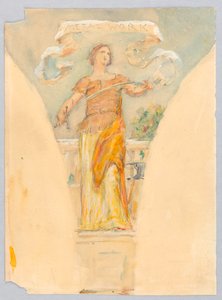 Allégorie de « Métallurgie », étude pour le dôme du bâtiment des fabricants, Exposition universelle de Chicago, IL - Kenyon Cox