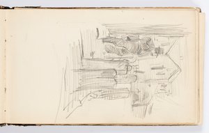 Page de carnet de croquis