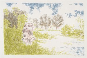 Femme en robe à rayures, 1899-1900