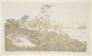 Personnages au bord de la mer