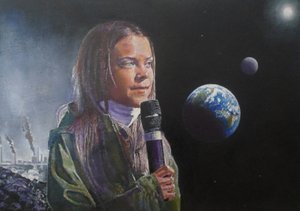Greta Prend la Parole (Réveillez-vous Humanité!), 2022 - Kevin Parrish