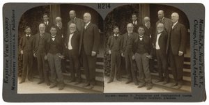 "Booker T. Washington et des invités de marque, Tuskegee Institute, Alabama", avril 1906 (photo) - Keystone View Company