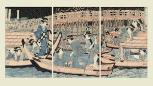 Se rafraîchir près du pont de Ryogoku