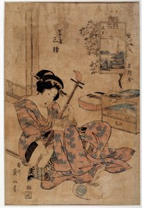 Art japonais : musicien
