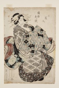 ?yodo du Tsuru-r? (estampe sur bois en couleur) - Kikukawa Eizan