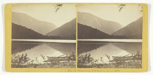 Franconia Notch depuis Echo Lake, 1855-75 - Kilburn Brothers, BW Kilburn