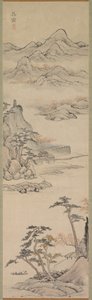 Paysage avec Bateliers - Kimura Kenkadō
