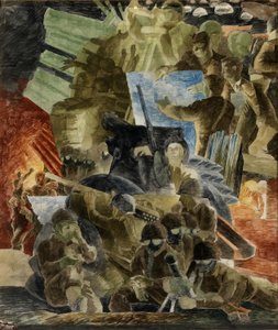 Guerre (étude murale, bâtiment du ministère de la Guerre, Washington, D.C.)