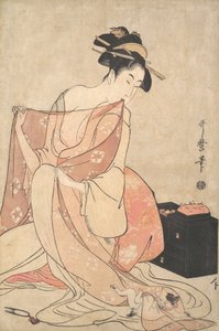 Une femme et un chat