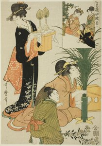 Acte IV, du Trésor des loyaux vassaux - Kitagawa Utamaro