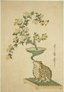 Arrangement de Valériane (Ominaeshi) et de Campanules chinoises (Kikyo) - Kitagawa Utamaro