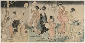 Attraper des Lucioles - Kitagawa Utamaro
