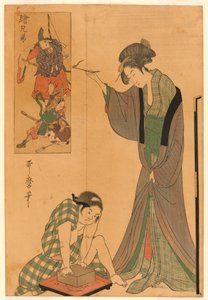 Attraper une souris - Kitagawa Utamaro