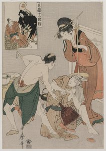 Chushingura : Acte XI du Magasin de la Loyauté, fin des années 1790