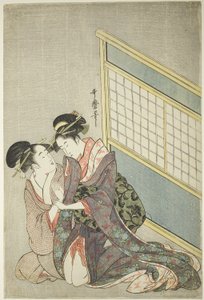 Double oreiller - Kitagawa Utamaro