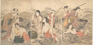 Jeunes pêcheuses et baigneuses, 1791 - Kitagawa Utamaro