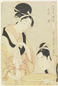 Heure du serpent, femme entretenue, 1798-1799 - Kitagawa Utamaro