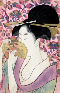Kushi (Peigne) par Utamaro Kitagawa