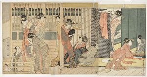 Séparation matinale aux logements temporaires du quartier des plaisirs, 1801
