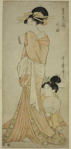 Quartier Nord (Hokkoku), de la série "Trois divertissements des beautés contemporaines" - Kitagawa Utamaro