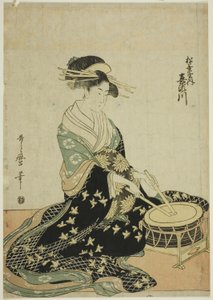 La courtisane Kisegawa de Matsubaya, d