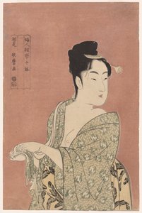 Le type à la mode de la série Dix types dans la physiognomonie des femmes - Kitagawa Utamaro