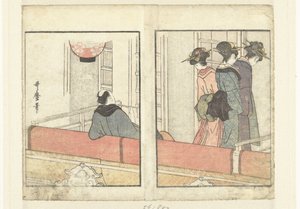 Loge de théâtre - Kitagawa Utamaro