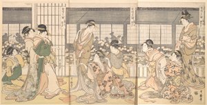 Trois courtisanes ivres, années 1790 - Kitagawa Utamaro