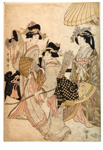 Trois femmes archères - Kitagawa Utamaro
