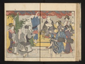 Préparations pour le festival des lanternes - Kitagawa Utamaro