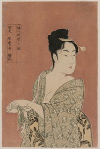 Femme se séchant les mains de la série Dix aspects de la physionomie des femmes, vers 1793