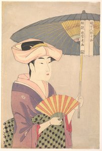 Femme tenant un parasol, de la série Dix types dans l