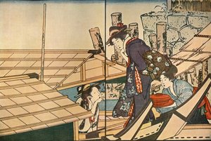 Femmes sur un bateau