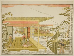 Acte IX (Kudanme), de la série "Images en perspective du magasin des loyaux vassaux (Uki-e kanadehon Chushingura)"