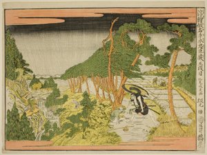 Acte V (Godanme), de la série "Images en perspective du magasin des loyaux vassaux (Uki-e kanadehon Chushingura)"