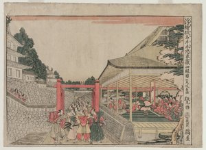 Chushingura : Acte IV de la série Images en perspective pour La Maison du Trésor de la Loyauté, vers 179