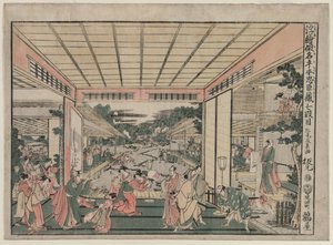 Chushingura : Acte VII de la série Images en perspective pour La Maison du Trésor de la Loyauté, vers 17