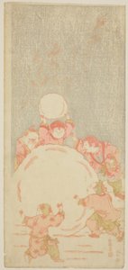 Le grand bonhomme de neige, vers 1764 - Kitao Shigemasa