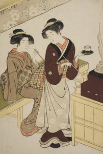 La maison de thé Sakuragawa, c.1777