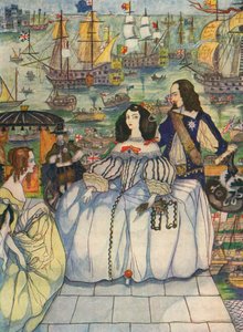 Arrivée de Catherine de Bragance à Portsmouth pour son mariage avec Charles II